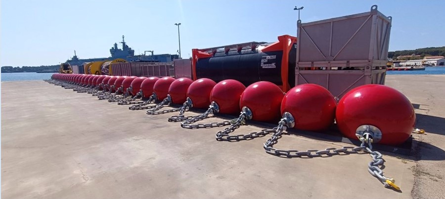 Ocean 3 Anti-Intrusion Barrier - 1st set of Booms for Base Navale de Toulon