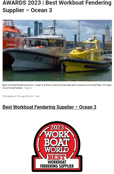 Workboat Fender Systems Award